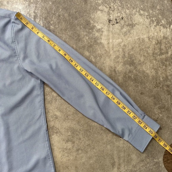 Wrk Shirt Mens Size 17 Button Down 4 Way Stretch Blue‎ Work Rest Karma Comfort - Picture 3 of 10